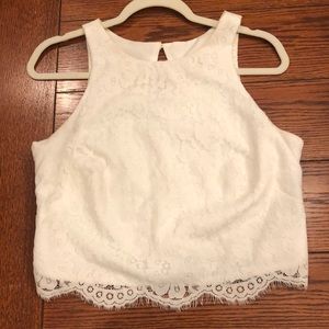 Revelry Cream Lace Bridesmaid top